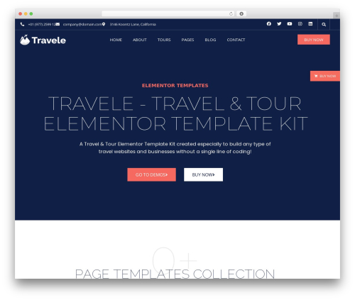 Bosa buy now WordPress plugin - demo.bosathemes.com/travele