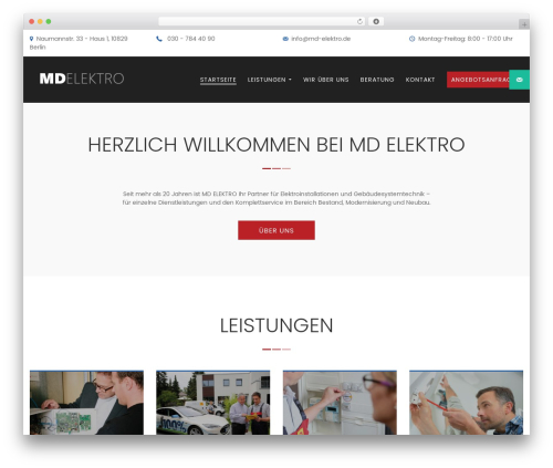 Helpmate WordPress theme - md-elektro.de