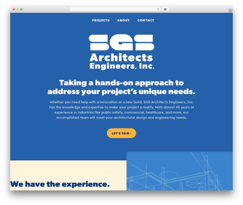 SGS WordPress theme - sgsarchitects.com