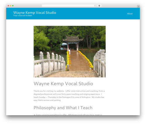 TapRoot theme WordPress - kempvocalstudio.com