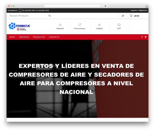 Techstore Theme WordPress shop theme - todoencompresores.com