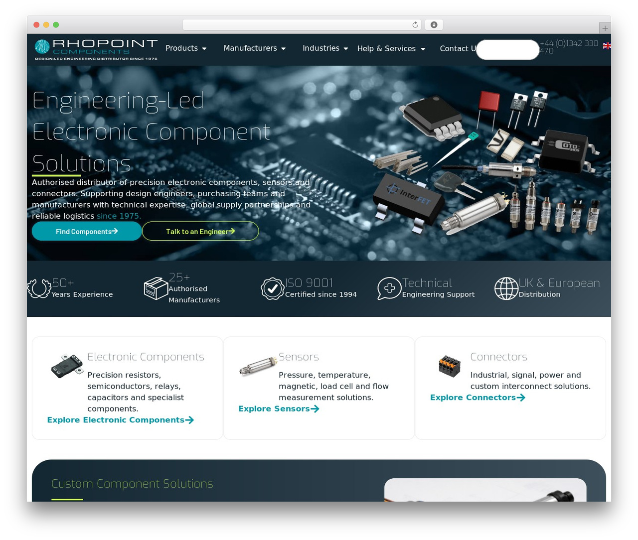 Theme WordPress Rhopoint Components (RCL Site) - rhopointcomponents.com
