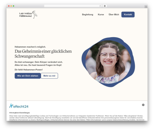 Smooth scrolling with lenis WordPress plugin - hebammeleaweiss.com