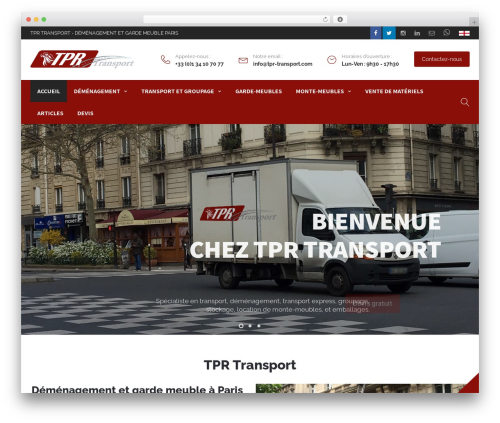 WordPress theme Expeditor - tpr-transport.com