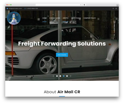 WordPress theme Malia - airmailcr.com