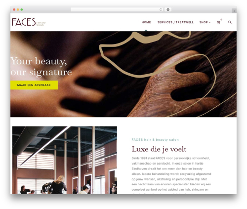 Celina WordPress theme - faceskappers.nl