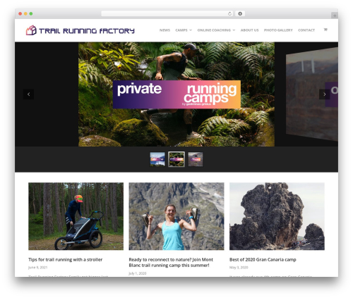 Create theme WordPress - trailrunningfactory.com