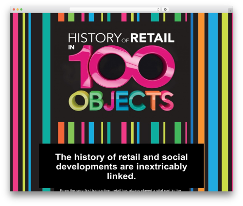 Crux WordPress theme - retail100objects.com