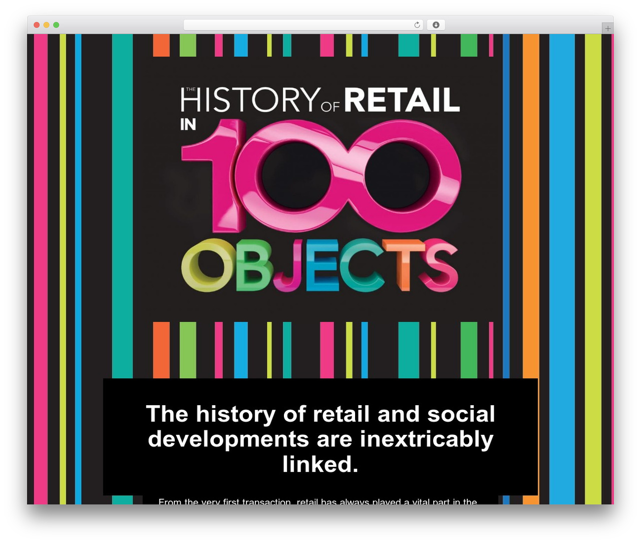 Crux WordPress theme - retail100objects.com
