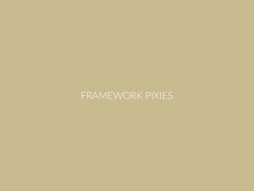 Framework Template WordPress theme by Pixies Agency