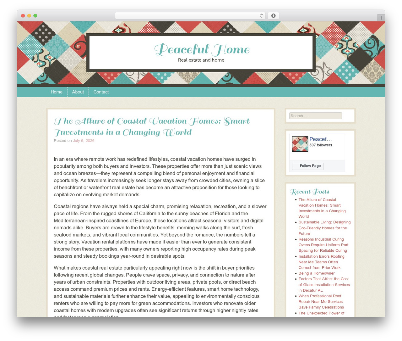 Patchwork WordPress theme - tents4peace.com Patchwork WordPress theme - tents4peace.com
