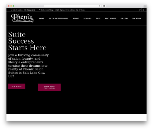Theme WordPress Coiffeur - phenixsalonsuitesut.com
