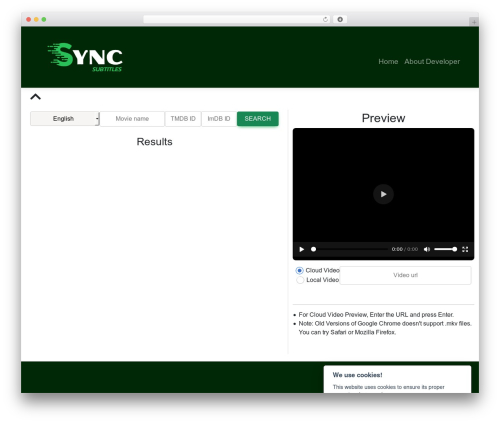 Theme WordPress MDBootstrap4 - syncsubtitles.com