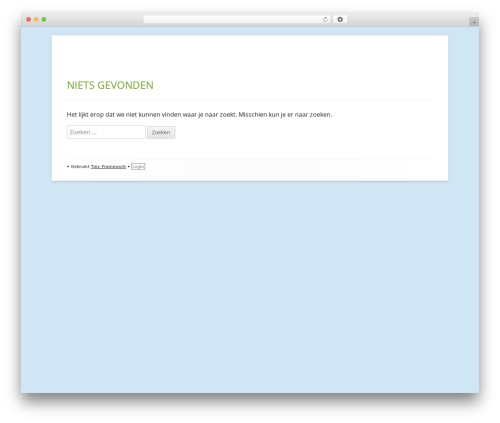 Tiny Framework WordPress theme - hartenhoofd.com