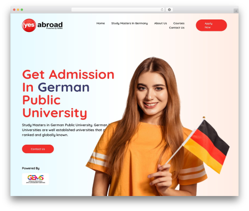 Weboft Theme WordPress theme - www.yesabroad.in