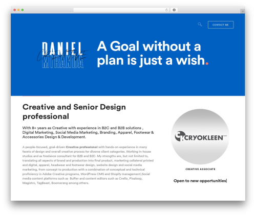 WordPress theme AmberSix - dmiranda.work
