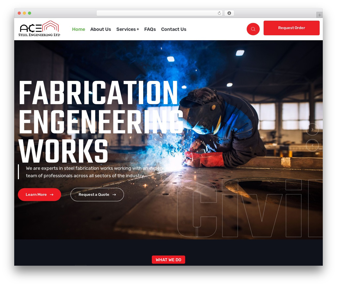 Zingbox WordPress theme - acesteelengineering.com