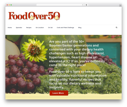 Manta free website theme - foodover50.com