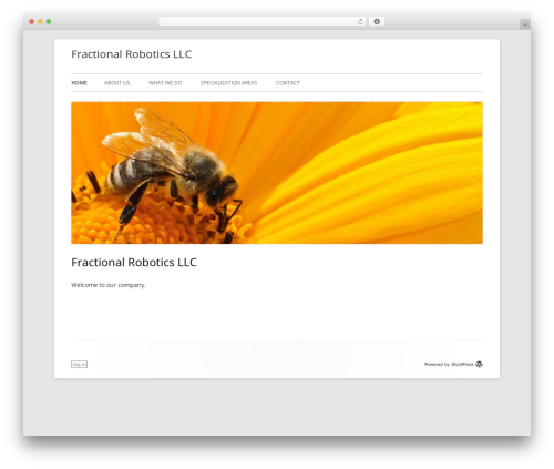 Tiny Forge WordPress theme - fractionalrobotics.com