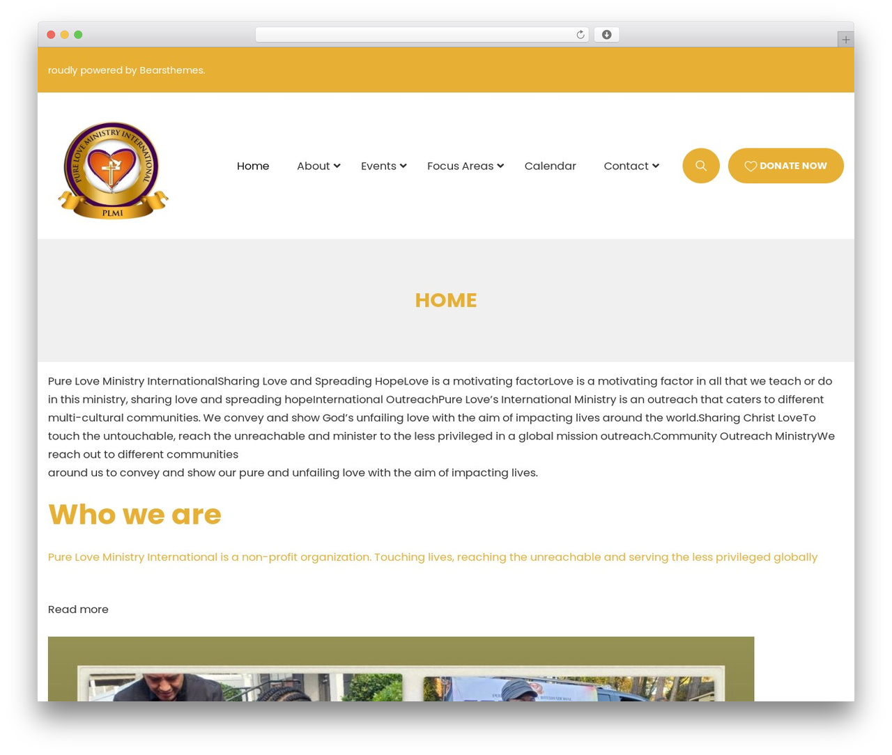 Alone theme WordPress - pureloveministry.org