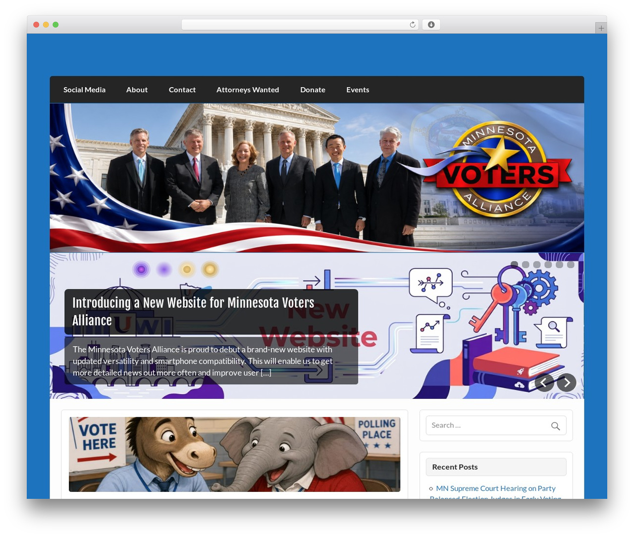 Courage theme WordPress - freeminnesota.net