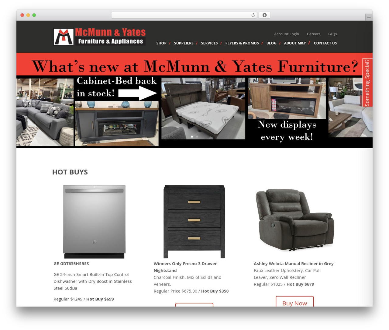 Divi theme WordPress - mcmunnandyatesfurniture.com