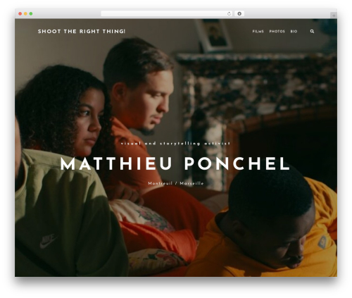 Reflector WordPress theme - matthieuponchel.com
