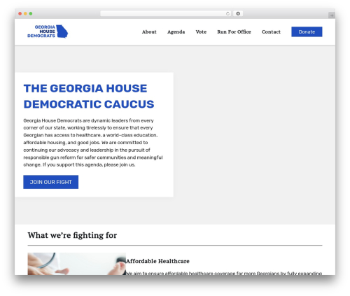 TFC Basic WordPress theme - gahousedems.com