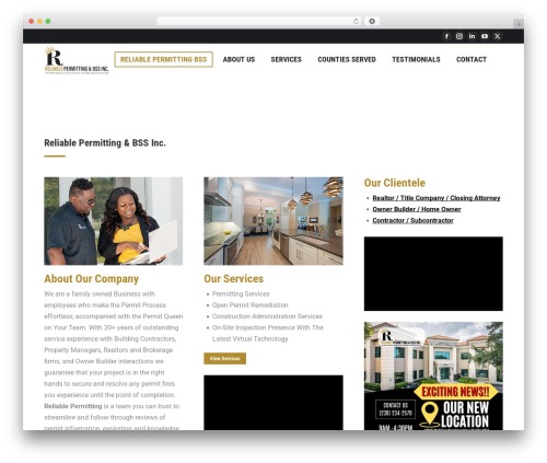The7 Classic company WordPress theme - reliablepermittingbss.com