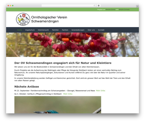 Registrations for the events calendar pro WordPress plugin - o-v-s.ch