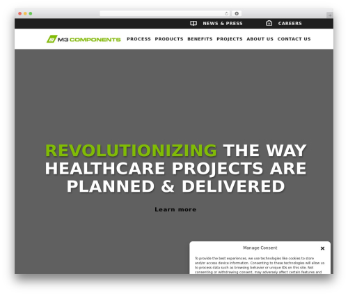 Three29 WordPress theme - m3components.com