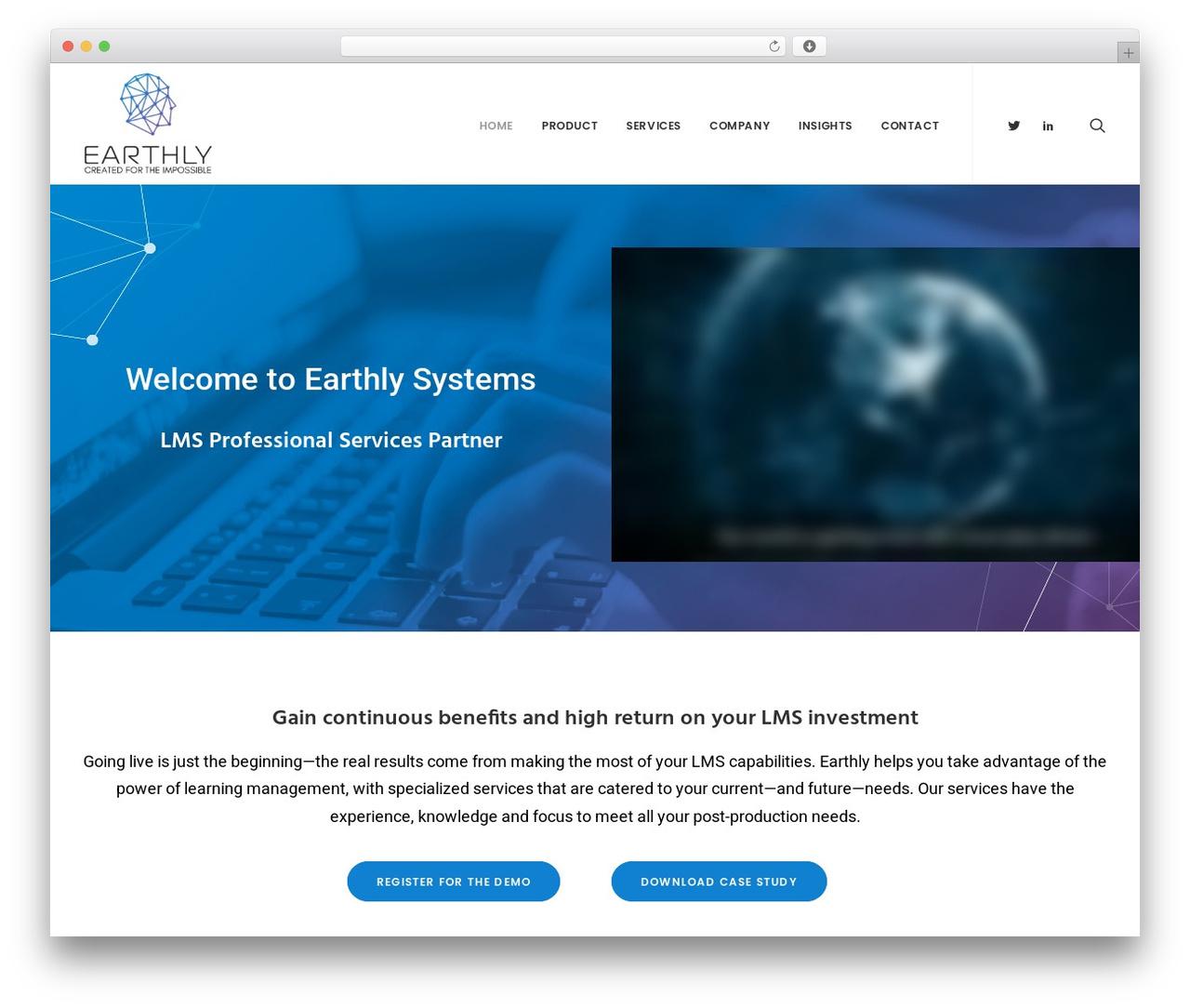 Uncode WordPress theme - earthlysystems.com