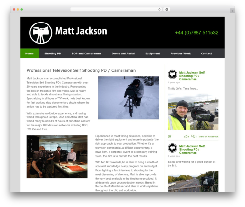 Vantage WordPress theme - mattjackson.tv