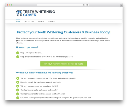 WordPress theme Avada - teethwhiteningcover.com