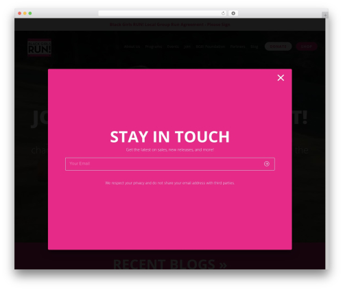 WordPress theme BGR - blackgirlsrun.com