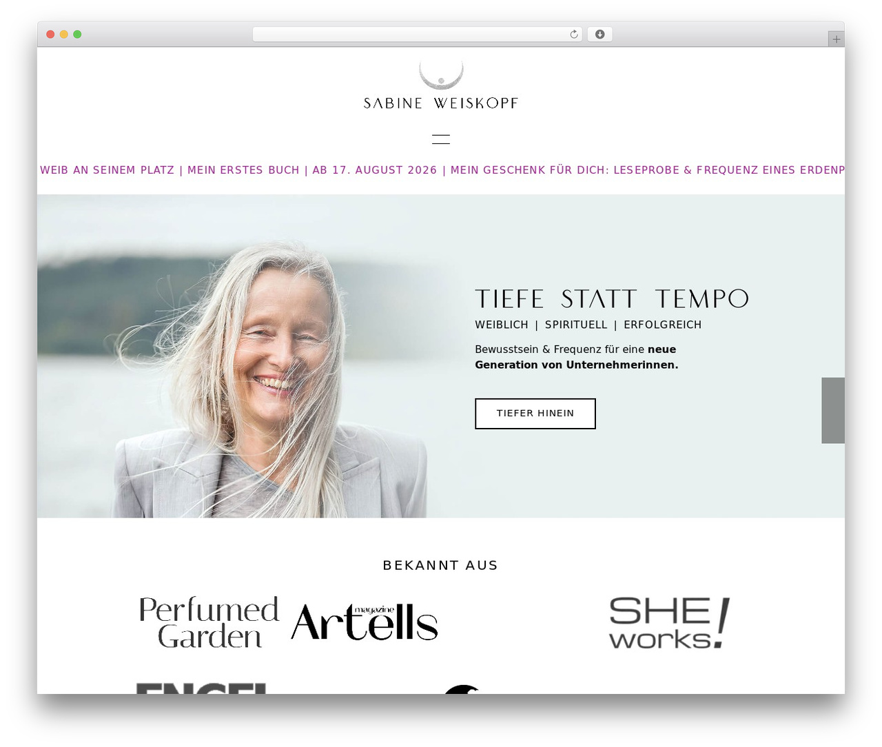 Hello Elementor WordPress theme - sabineweiskopf.com