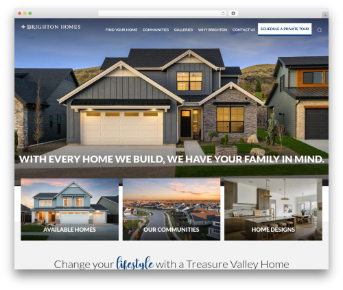 MC Base WordPress theme design - brightonhomes-idaho.com