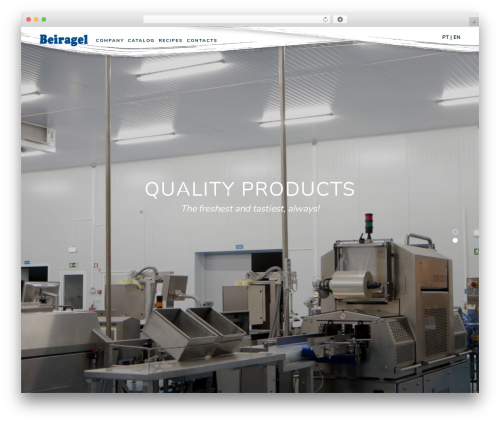 Modelo theme WordPress - beiragel.pt