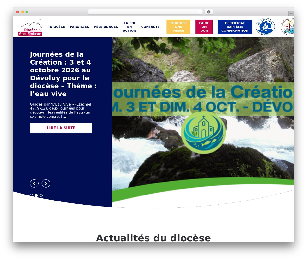 MT Flat theme WordPress - diocesedegap.fr
