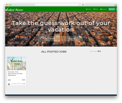 PricerrTheme WordPress page theme - verifiedrooms.com