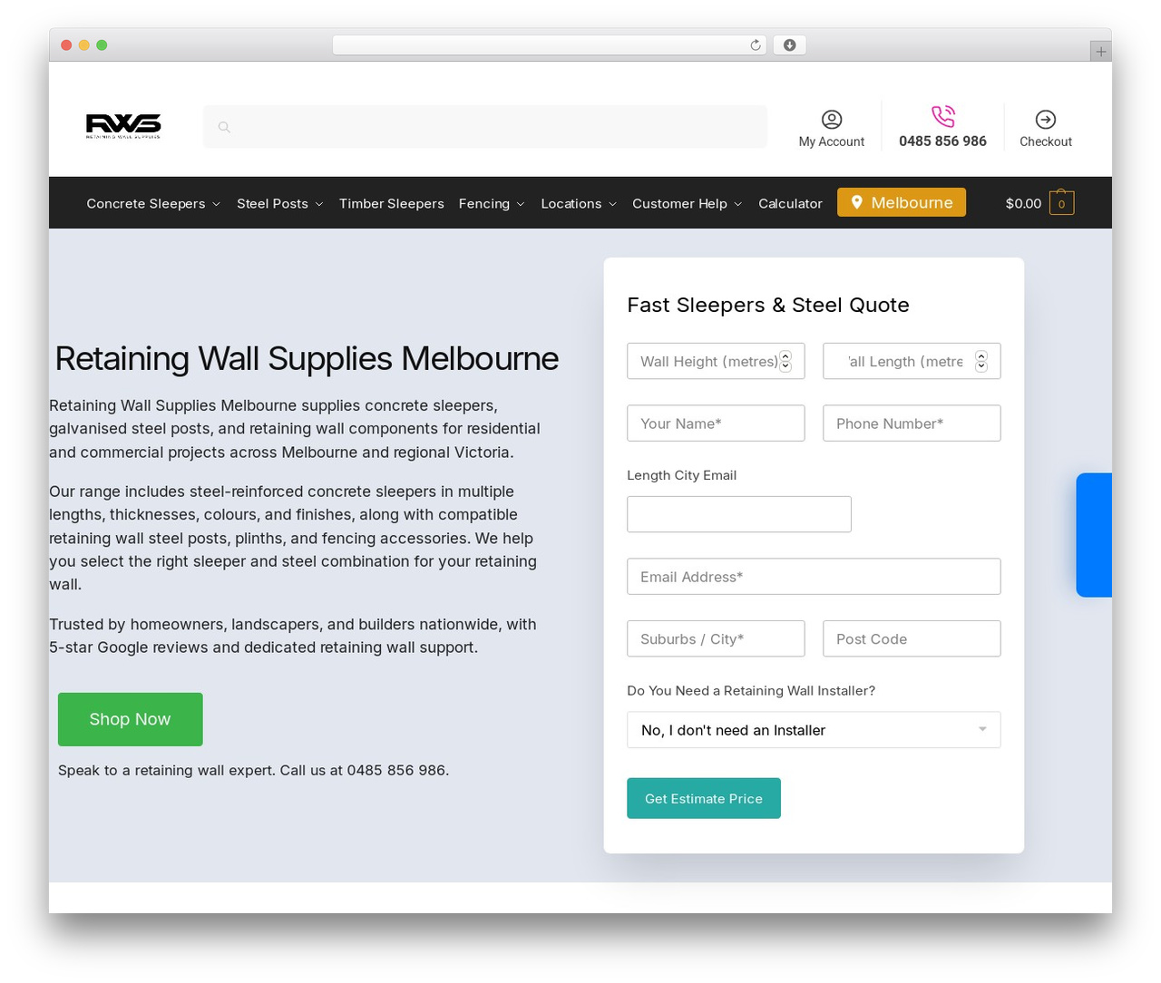Shoptimizer WordPress ecommerce theme - retainingwallsupplies.com.au Shoptimizer WordPress ecommerce theme - retainingwallsupplies.com.au