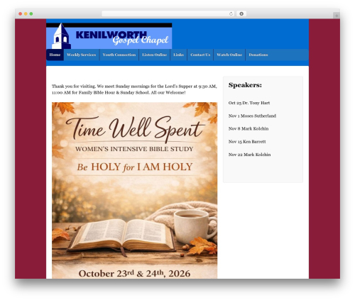 Theme WordPress Responsive Pro - kenilworthgospel.com