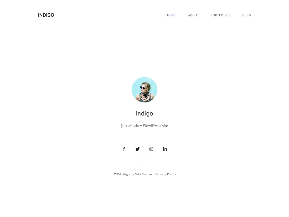 Theme WordPress WP Indigo