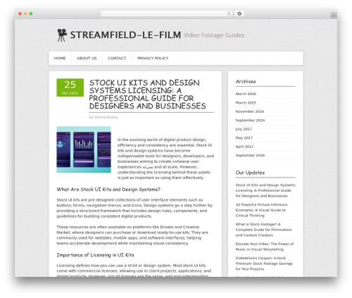 WordPress theme Contango - streamfield-le-film.com