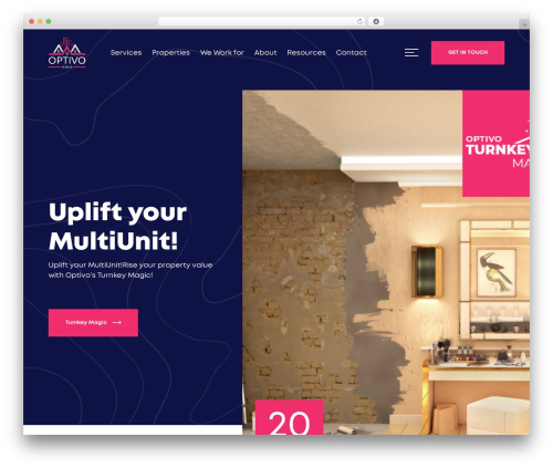 Consto WordPress theme - optivogroup.net