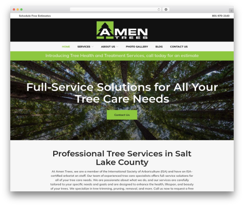 Reach Local premium WordPress theme - amen-trees.com