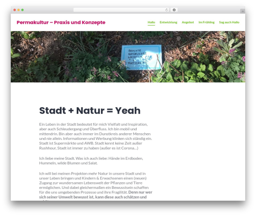 Stackable best WordPress theme - permakultur.koeln