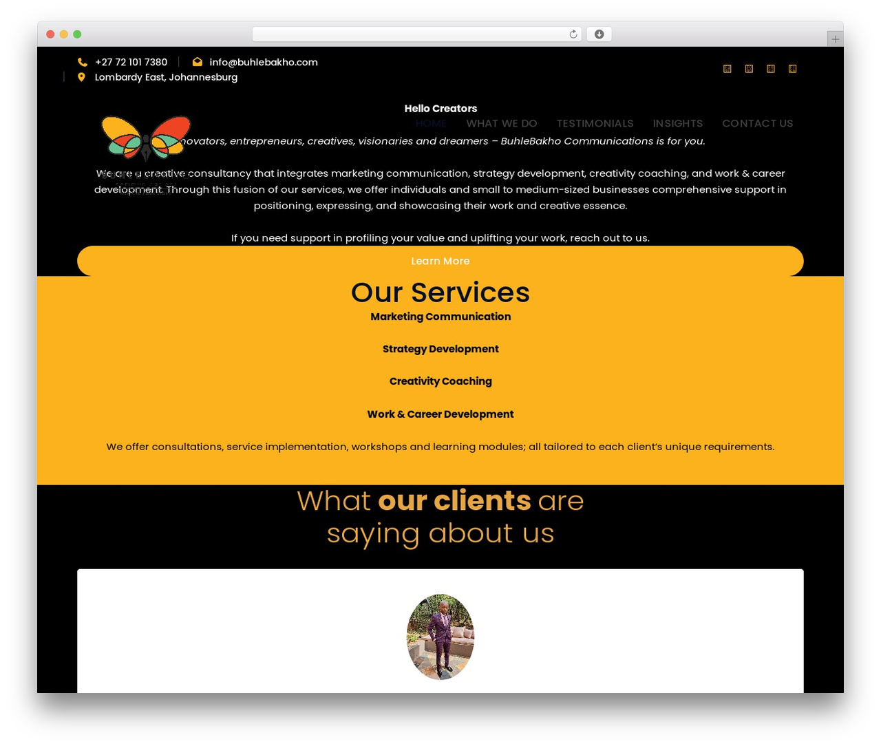 Theme WordPress Bauer - buhlebakho.com