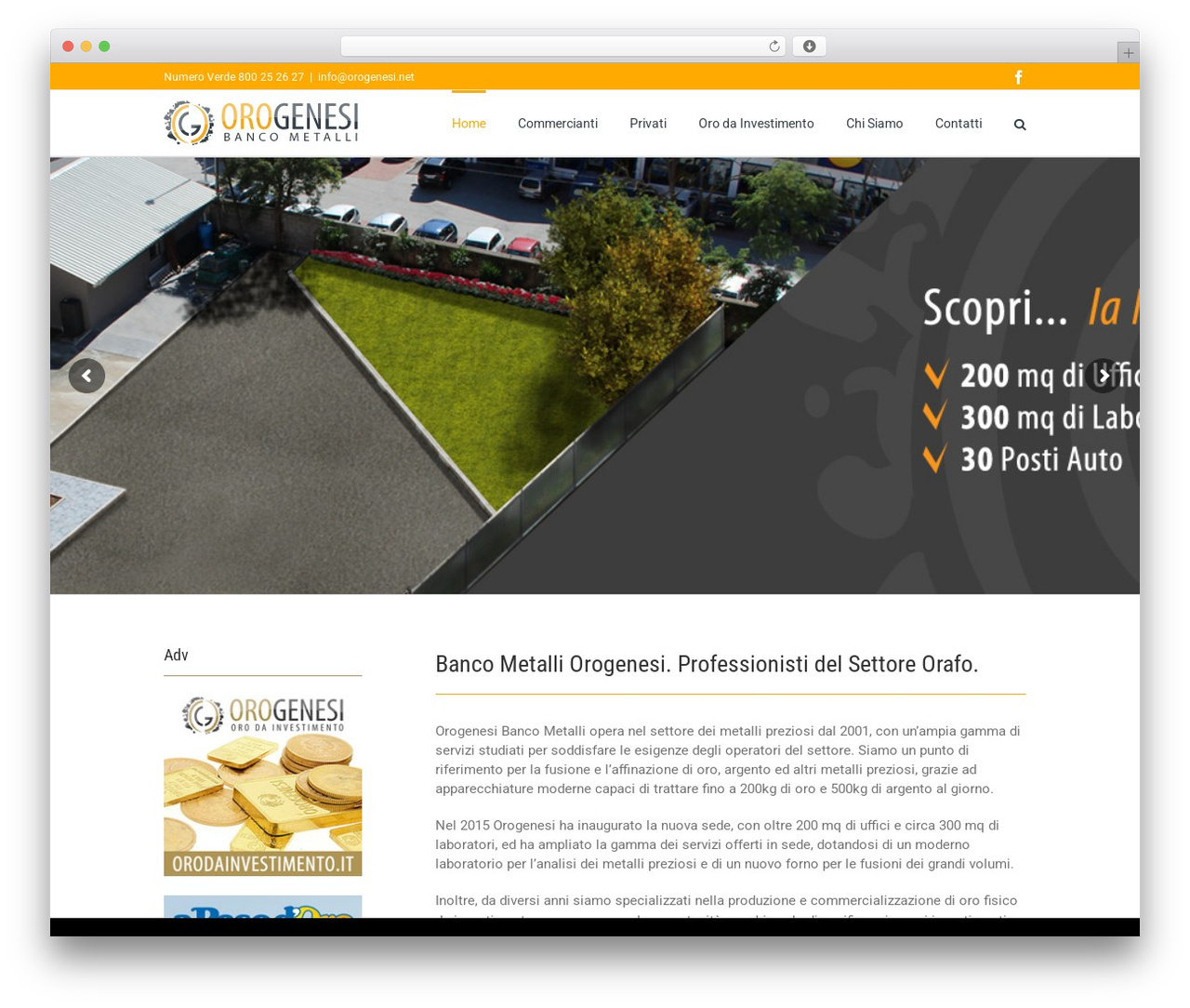 WordPress theme Avada - orogenesi.it