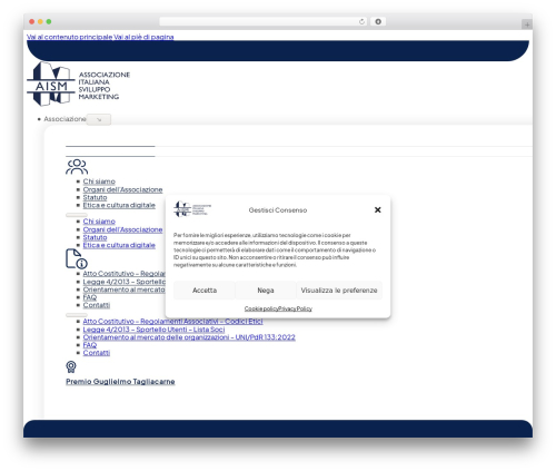 WordPress theme Bricks - aism.org